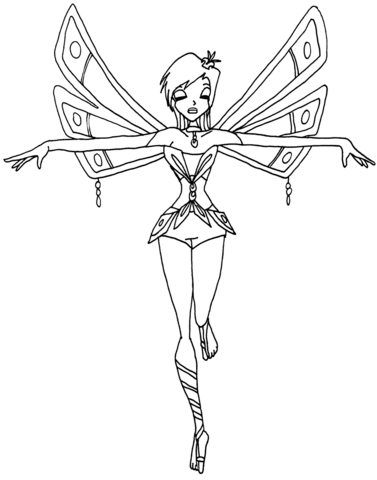 Enchantix Tecna Coloring Page